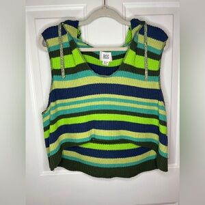 BDG Urban Outfitters Cropped Sleeveless Hooded Sweater size XS